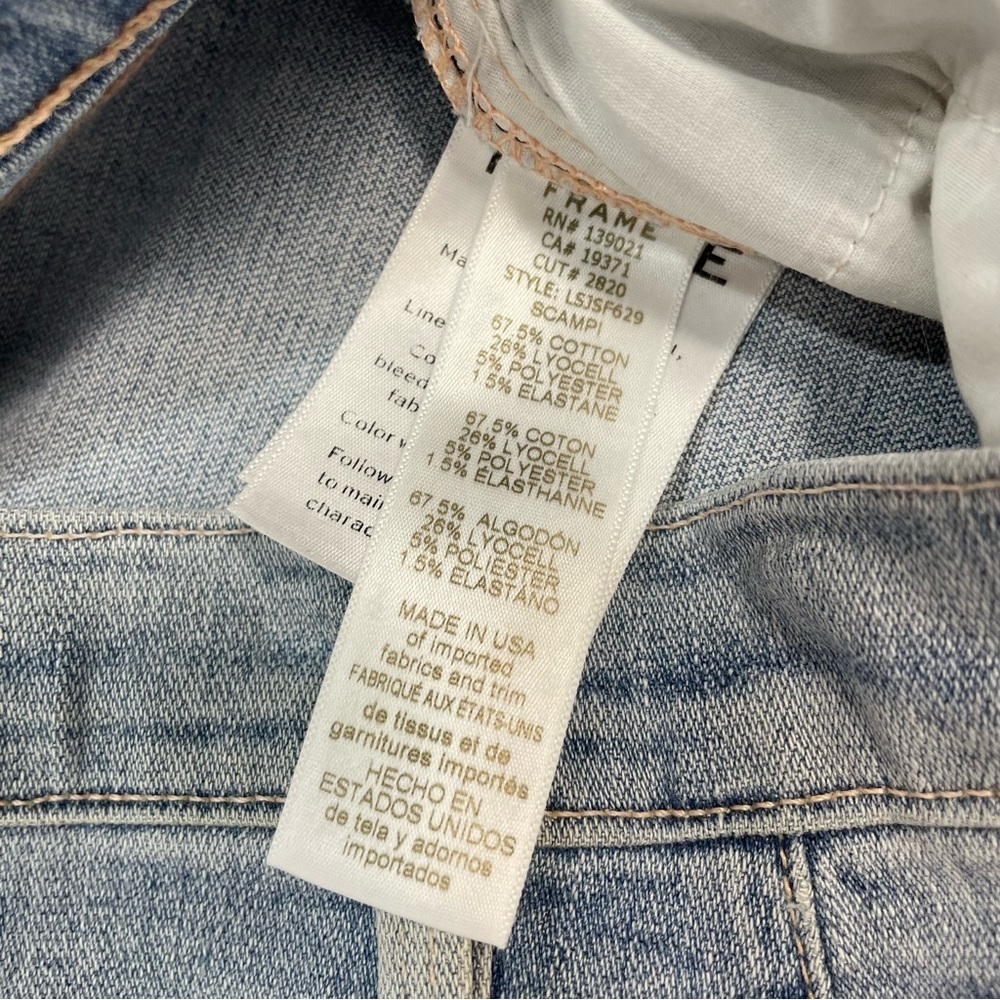 NWT New $235 Frame Le Skinny De Jeanne in Scampi Jeans Size 26 - Picture 8 of 9